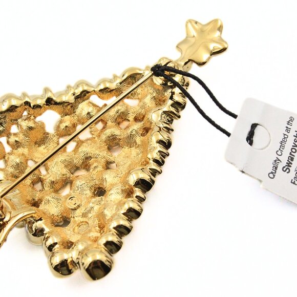 Fantastic SWAROVSKI 1999 Limited Edition Multicolor Christmas Tree Holiday Brooc - Picture 9 of 9